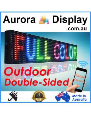 102x22cm Double Sided Full Color Phone/Wifi Control Scrolling Programmable LED Sign Outdoor