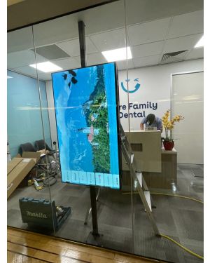 1250x870mm Commercial TV for Care Family Dental in Toorak Melbourn