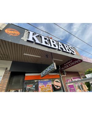 Outdoor Double Sided LED Screen, 3D LED letters, Menu Lightbox Wall for Jims Kebab in Nunawading Melbourne