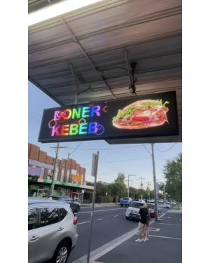 2500x530mm outdoor double sided LED screen, Murrumbeena train station