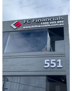 7200x1200mm outdoor 3D LED logos for FC Finance
