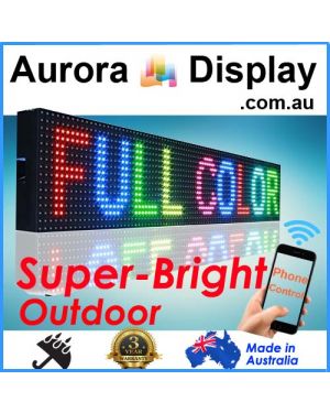 300x37cm Full Color Phone/Wifi Control Scrolling Programmable LED Sign Outdoor