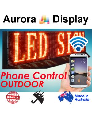 300x37cm, Phone/Wifi Control Scrolling Programmable LED Menu Board/Sign Outdoor Red