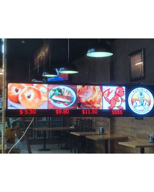 200x37cm, LED high resolution screen and 400x80cm window sticker, turkish kebab&grill in Bentleigh East 3165