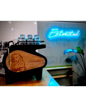 100x30cm super bright neon logo for Extracted coffee shop in Ivanhoe VIC 3079