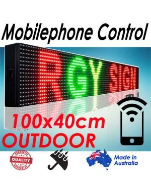 100x37cm, RGB Phone/Wifi Control Scrolling Programmable LED Board/Sign Outdoor
