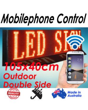 105x40cm, Double Side, Phone/Wifi Control Scrolling LED Menu Board/Sign Outdoor