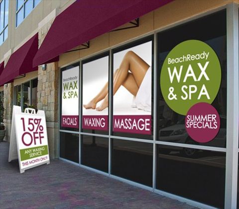 Outdoor indoor window sticker vinyl **call for quote**