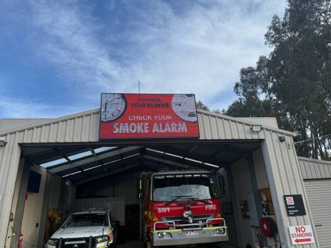 3x1 Meter Outdoor LED Screen for Fire Station