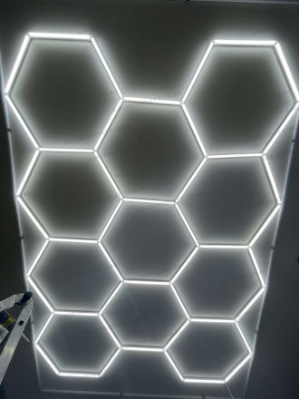 5100x3200mm hexangular LED ceiling lights for Barber Shop