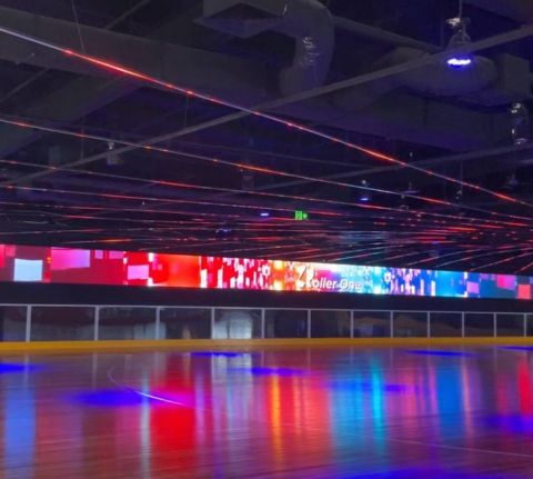 Indoor 35 x1 Meter LED Screen for Roller One in Burwood One Shopping Center