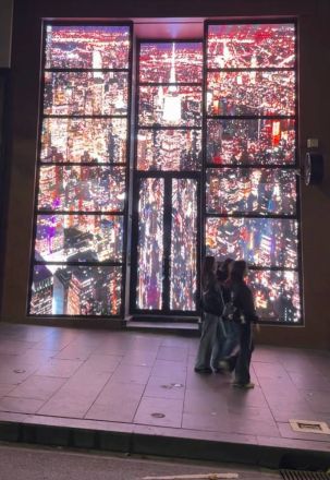 6x7 Meter Transparent LED Screen for windows in Melbourne CBD