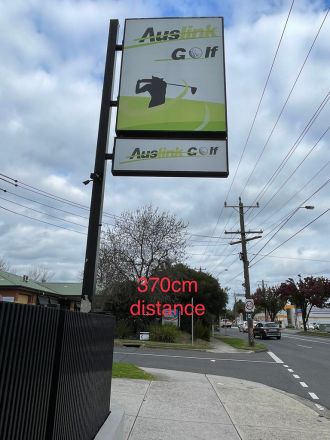 3x1.8 Meter, Outdoor Double Sided Lightbox for Auslink Golf