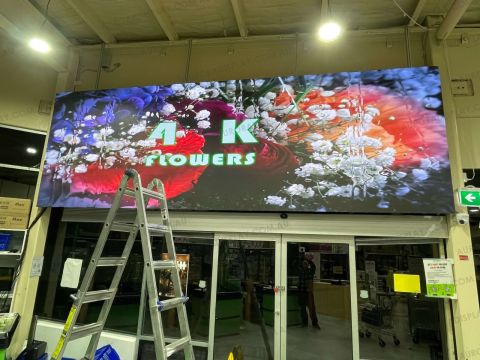 Indoor 5.5x1.8 Meter LED Screen for Bestway Super Market in Dandenong