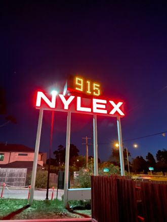 Outdoor LED Clock for Bunnings in Mentone