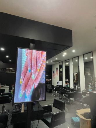 Indoor LED Screen for Hair Salon