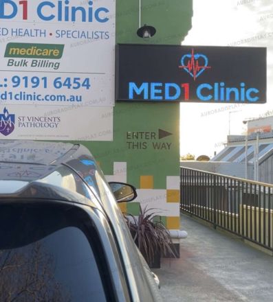 3x1 Meter Outdoor LED Screen for Medi1 Clinic in Templestowe 