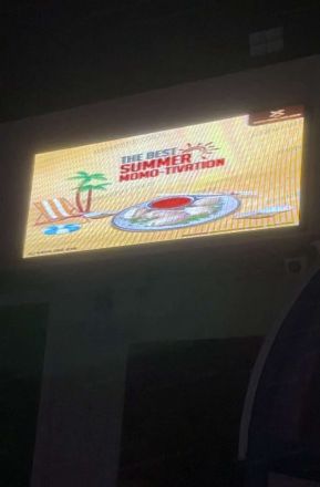 2.5x1.3 Meter Outdoor LED Screen for Food Park in Clayton