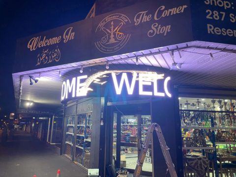 3680x700mm Outdoor Curved LED Screen in Reservior