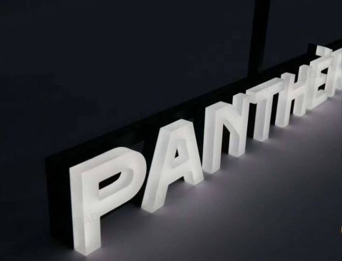 Front Lit 3D LED Logo with Tranparent Acrylic