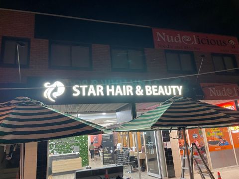 5.5x0.7 Meter 3D LED Logo for Star Hair
