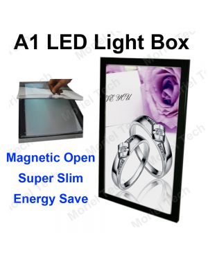 A1 90x60CM 18MM Thin, Magnetic Light Box Menu/Poster Display LED/Backlit Board