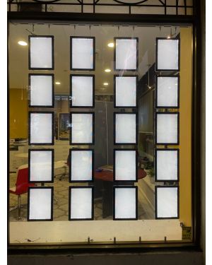 A4 Lightbox Array for Realestate Agent in Elizabeth street Melbourne CBD