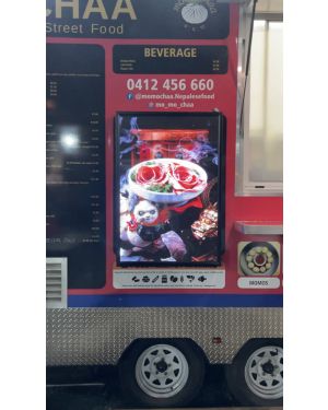 100x70cm high resolution LED Screen for Momocha food van , 1 Walters St, Craigieburn VIC 3064