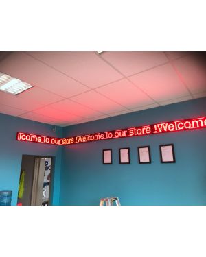 1285x37cm, red color led screen with 90 degree angle for bigbanner in Sunshine West VIC 3020