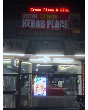 200x40cm red color outdoor LED screen, 70x100cm full color medium resolution LED screen for crown pizza in reservoir VIC 3073